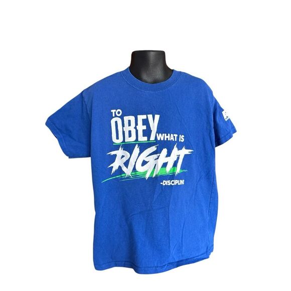 Youth Unisex ATA Martial Arts Karate Taekwondo Graphic Tee Shirt Discipline Sz S - Picture 1 of 1